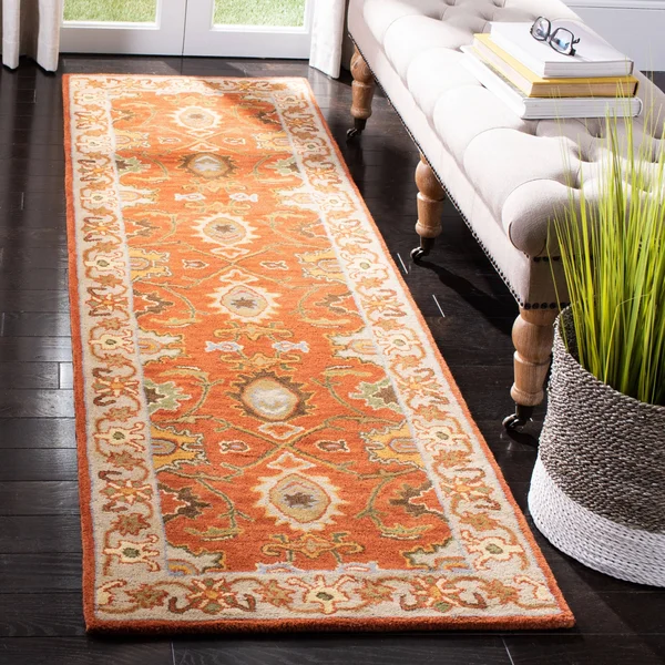 Safavieh Heritage HG734D Rust - Beige Rug 6& x 6& Square