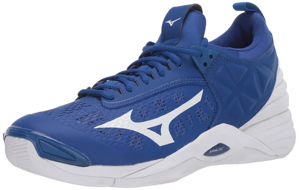Mizuno Wave Momentum Men's Volleyball Shoes-Blue/White, Size: 9.5
