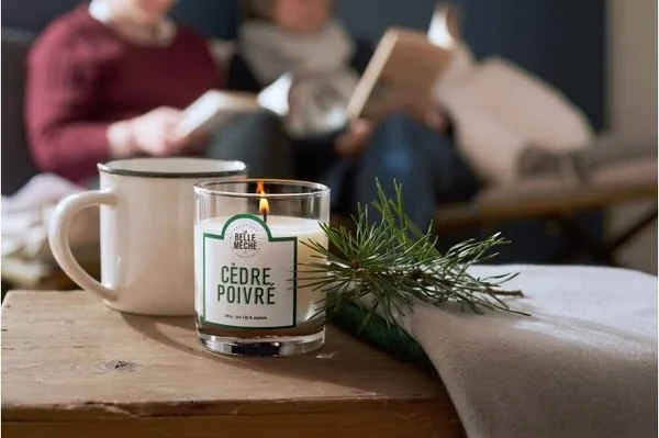 La Belle Meche Cedarwood Scented Candle