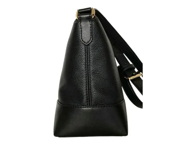 Michael Kors Crosby Medium Messenger Handbag Leather Black