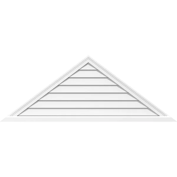 Ekena Millwork GVPTR78X3603SF 78x22W x 35-3/4x22H Triangle Surface Mount PVC Gable Vent 11/12 Pitch: Functional, w/ 2x22W x 2x22