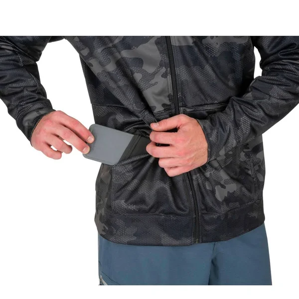 Simms Challenger Full Zip Hoody XXL - Black