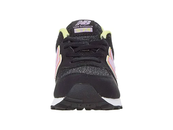 New Balance 574 P - Girls 1.5 Youth Black Sneaker W