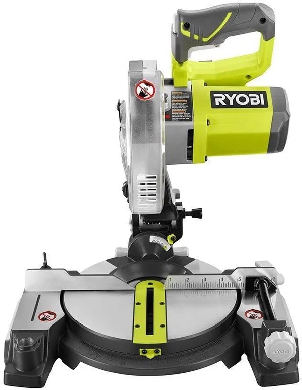 Ryobi 18-Volt One+ Cordless 7-1/4 in. Miter Saw (Tool Only) with Blade and Blade Wrench