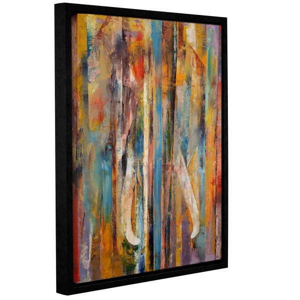 ArtWall Michael Creese&s Elephant - Gallery Wrapped Floater-framed Canvas - Multi - 36x48