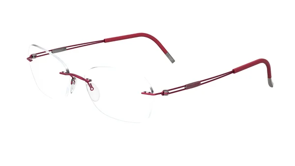 Silhouette Rimless 5521 Tng 2018 Eyeglasses in Red