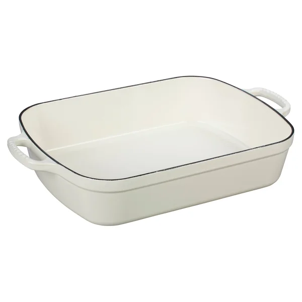 Le Creuset Signature 5.25-Quart Cast Iron Rectangular Roaster - White