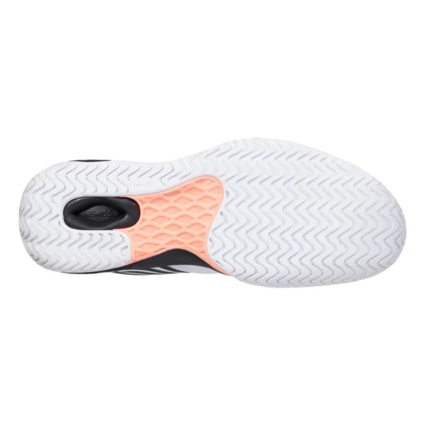 K-Swiss Men's Aero Court Tennis Shoes (White/Black/Soft Neon Orange)