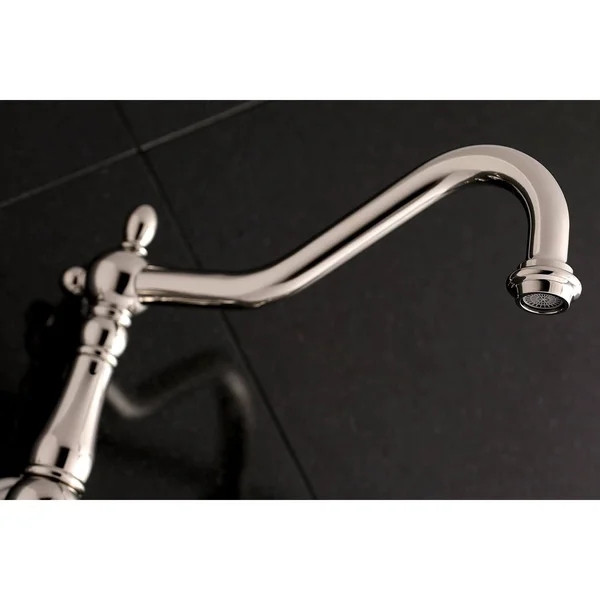 Kingston Brass KS1020PX Heritage Wall Mount Tub Faucet - Matte Black