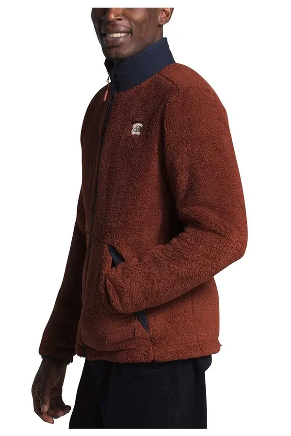 The North Face Men's Campshire Full-Zip Jacket: Brandy Brown-Aviator Navy