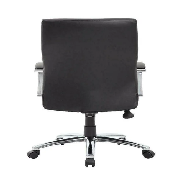 Boss Office Home Modern Executive Leather Desk Chair with Chrome Finish, Multi