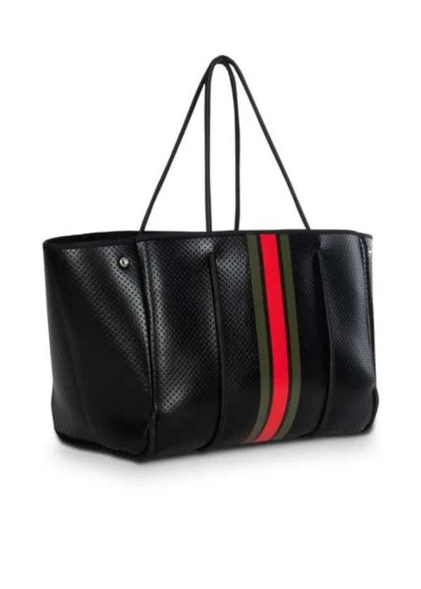 Haute Shore - Greyson Milan - Neoprene Tote Bag, Saddle Brown