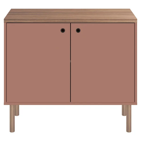 Manhattan Comfort Windsor 35.43 Modern Accent Cabinet - Ceramic Pink and Nature
