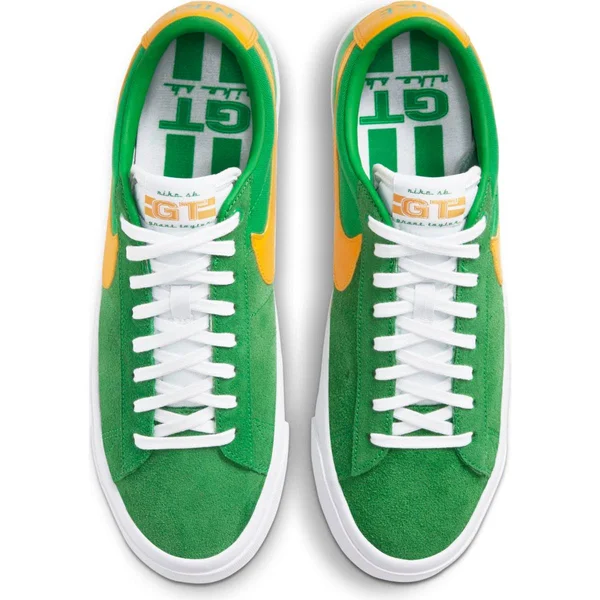 Nike SB Zoom Blazer Low Pro Gt Shoes (lucky green/university gold Black white)
