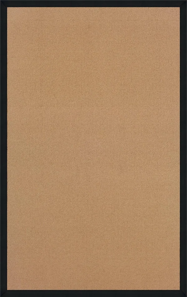 4'x6' Athena Cork Wool Area Rug Black - Linon