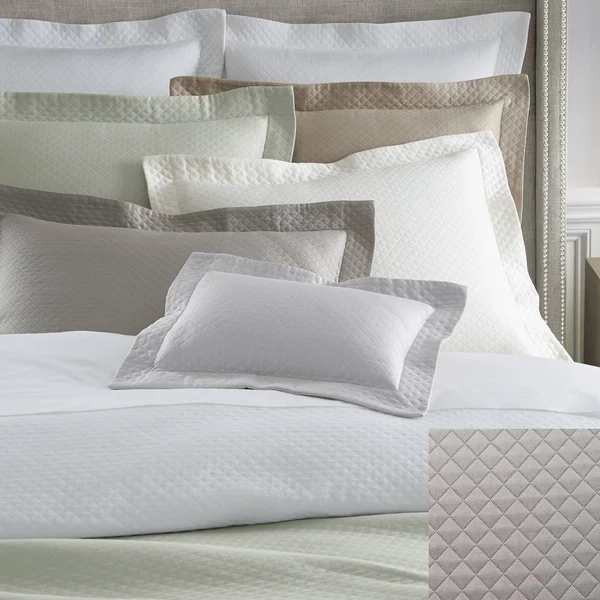 Sferra Bari Sham - Grey - Standard, Cotton