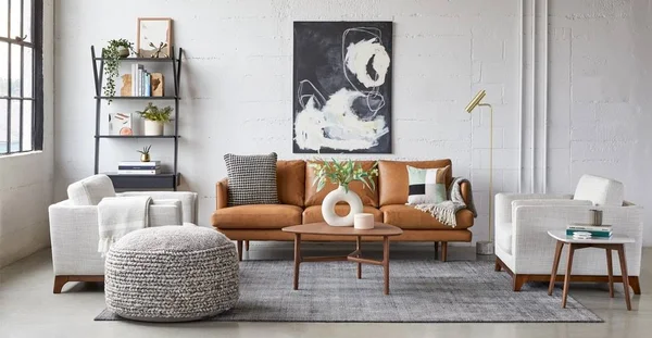White Armchair - Solid Wood Legs, Article Ceni Modern Furniture
