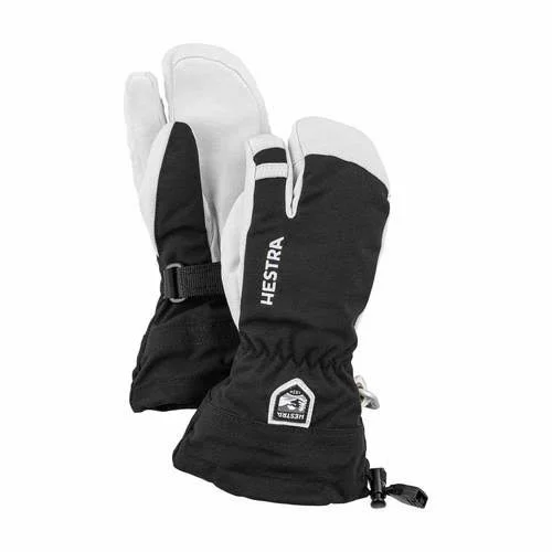 Hestra Army Leather Heli Ski Jr 3-Finger - Red
