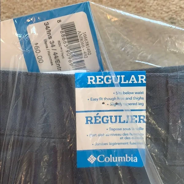 Columbia Men's Roc II Pant, Zinc, 34x34