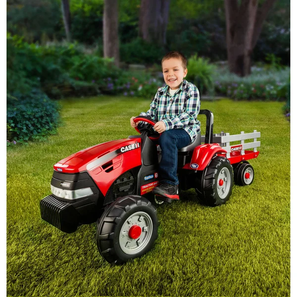 Peg Perego Case IH Tractor and Trailer Pedal Ride-On