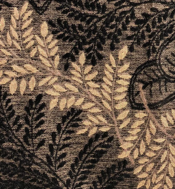 Plutus 20x22 x 20x22 Bonzai Ebony Floral Throw Pillow in Black and Brown