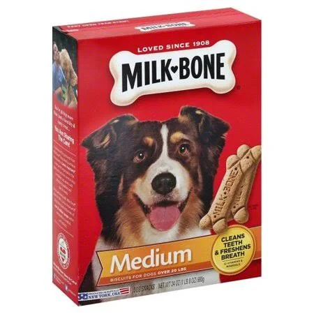 Milk-Bone Original Dog Biscuits - for Medium-Sized Dogs, 24-Ounce 2 Pack