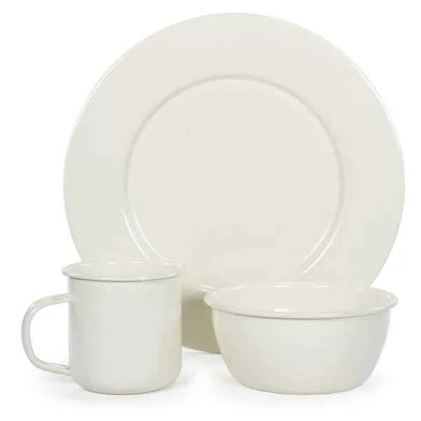 Golden Rabbit Glampware - Set of 4 Plates - Cream