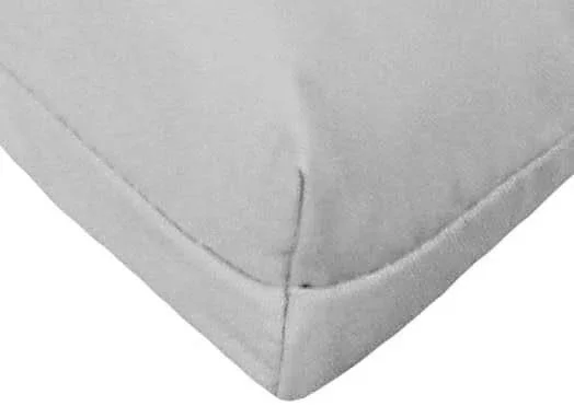 Outdoor French Edge Dining Chair Cushion- Sunbrella Getaway Mist Glen Raven