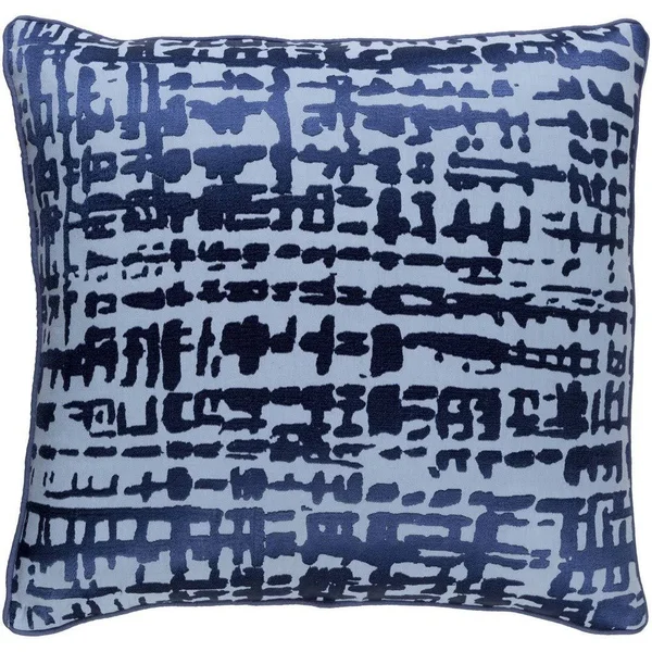 Surya Hessian Down Fill 18x22 Square Pillow in Yellow
