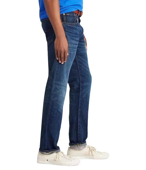 Polo Ralph Lauren Hampton Relaxed Straight-Fit Stretch Denim Jeans, Mens, 42 30, Rockford