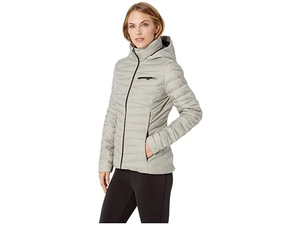 Spyder Women's Timeless Hoody Down Jacket - Alloy/Black, Small
