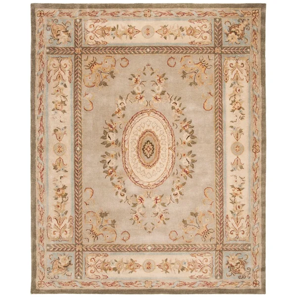 Safavieh Bergama BRG174A Light Blue Rug 6&0x22x6&0x22 - Round