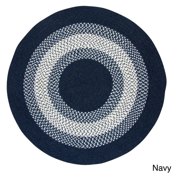 Colonial Mills Cozy Cabin Braided Reversible Indoor Area Rug - 6& x 6& Round - Green