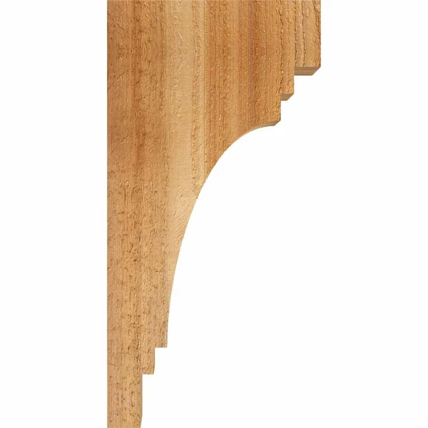 6x22W x 10x22D x 18x22H Pescadero Rough Sawn Corbel - Western Red Cedar