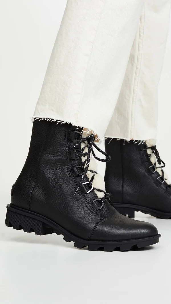 Sorel Phoenix Short Lace Cozy Boots Women's 2019 - 6.5 Black