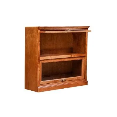 McIntosh Barrister Bookcase Loon Peak Color: Honey Oak, Size: 35x22