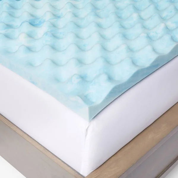 Slumber Solutions Gel Big Bump 3-Inch Memory Foam Mattress Topper with Cover (Full)
