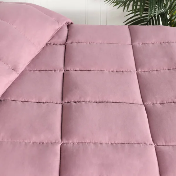 Blue Nile Mills Fluffy Luxurious Reversible Hypoallergenic Solid Down Alternative Comforter