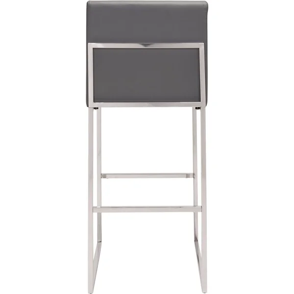Zuo Modern Genoa Barstool Gray