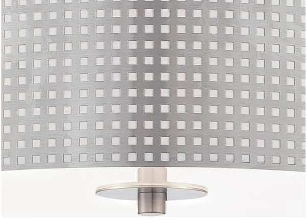 George Kovacs P5743-084 - Grid 3 Light Drum Pendant - Brushed Nickel