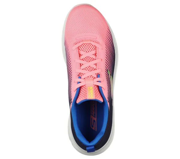 Skechers Women's GOrun Hyper PILLARS Ignite Sneaker - Pink/Blue