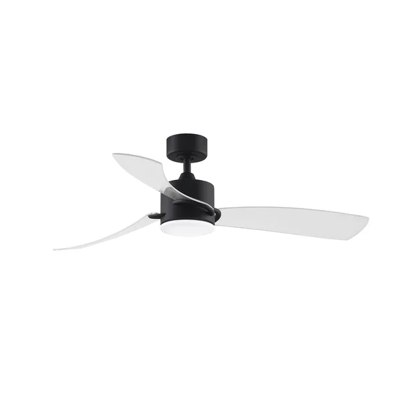 Fanimation FP8511BL SculptAire 52x22 Ceiling Fan Black with LED Light