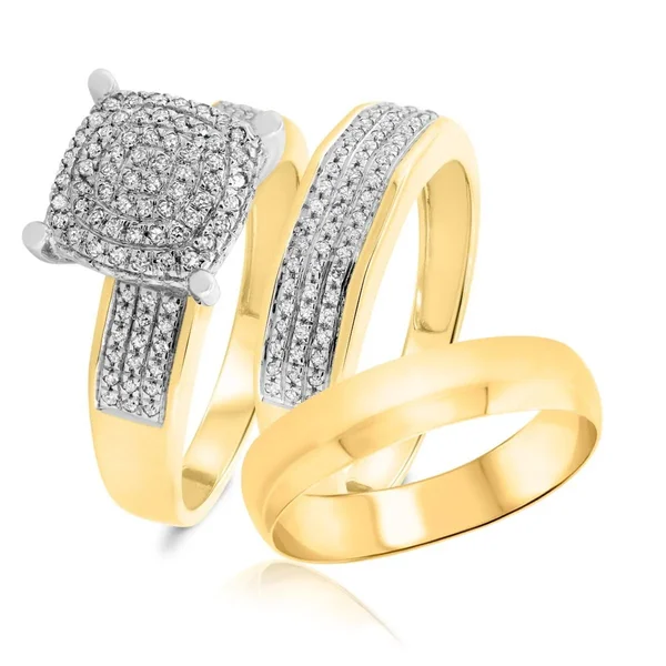 Affordable Trio Ring Sets Enamor - 10K - 7