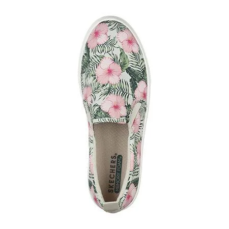 Skechers Poppy Tropic&Gal Womens Sneakers - 5 Medium, White