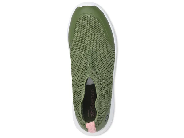 Spenco Orthotic Sneakers - Yoga Stretch, Size 8 Wide, Spice