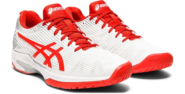 Asics Women's Solution Speed FF - White/Fiery Red - 9