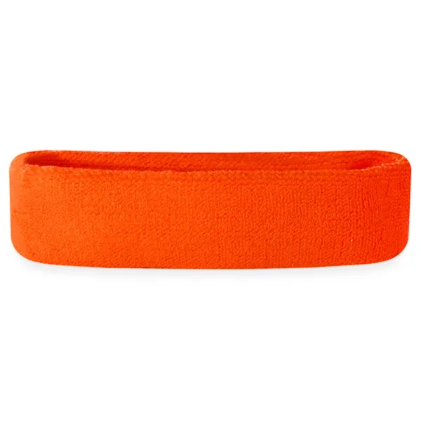 Bulk Suddora Headbands, Sweatbands (20 Pack), Orange