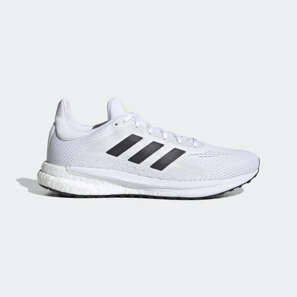 Adidas SolarGlide 3 Shoes - Men's - Cloud White, Signal Green - 11