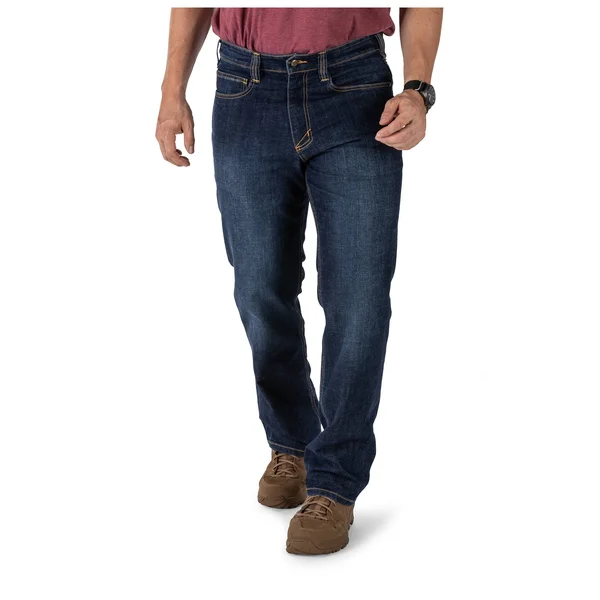 5.11 Tactical Defender-Flex Straight Jean Stone Wash Indigo - 74477-648-35-34