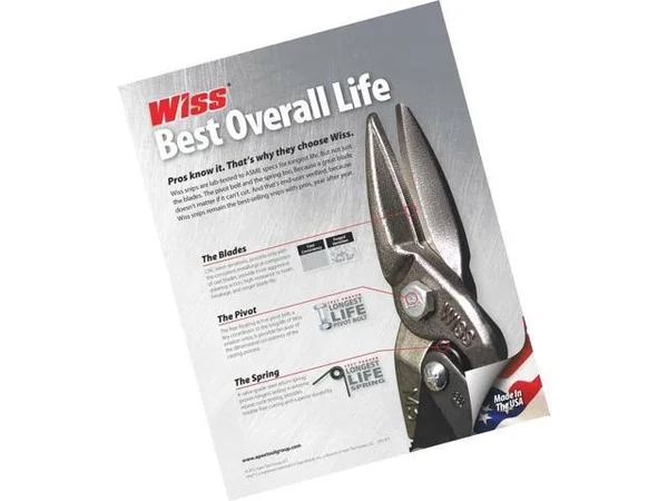 Wiss M5R Metalmaster Bulldog 7/8-Inch Cut Capacity 9-3/4-Inch Serrated Snip